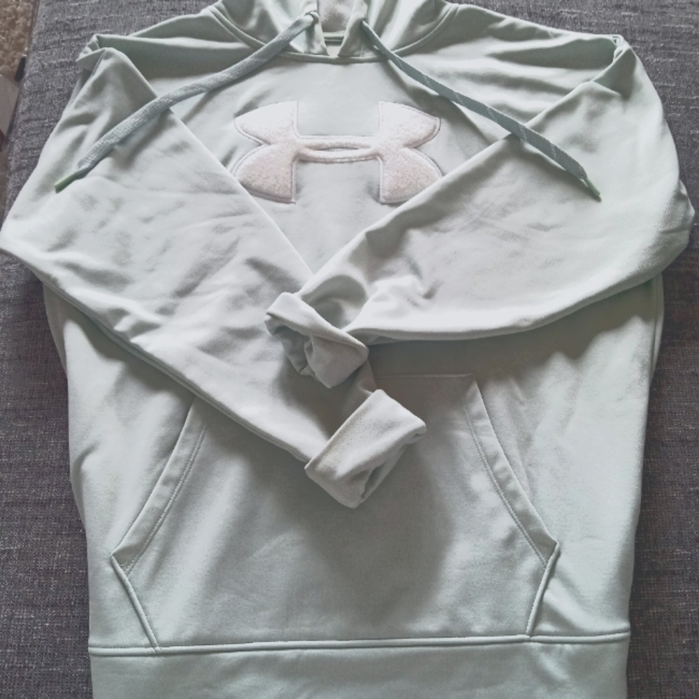 Under Armour Coldgear Pullover loose hoodie Mint Green Size medium